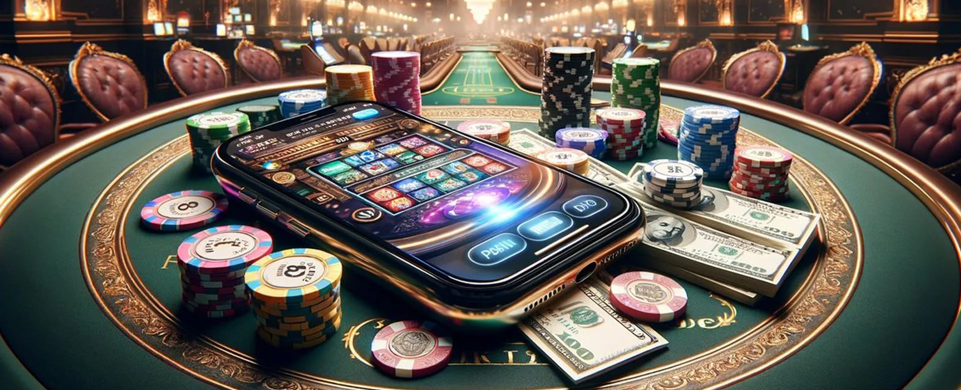 jili30 Live Baccarat Game Table with Golden Chips
